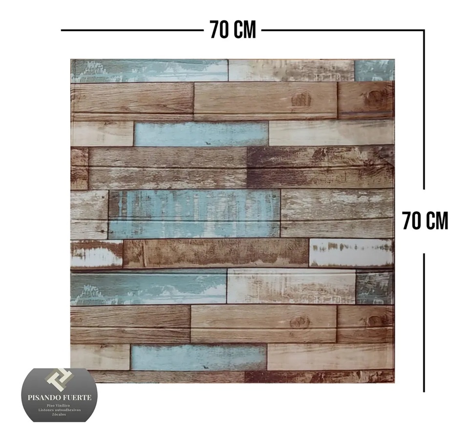 PACK (X10) Pared Madera Azul 065 (3 mm)