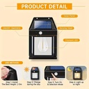 Farol lampara Solar Foco Exterior Sensor de movimiento (800mA)