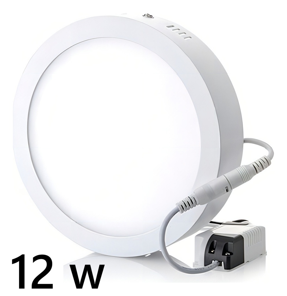 [PL12WLBLANCA] Lampara Plafon Led Sobrepuesto Redondo ( 12 w ) (Blanco)