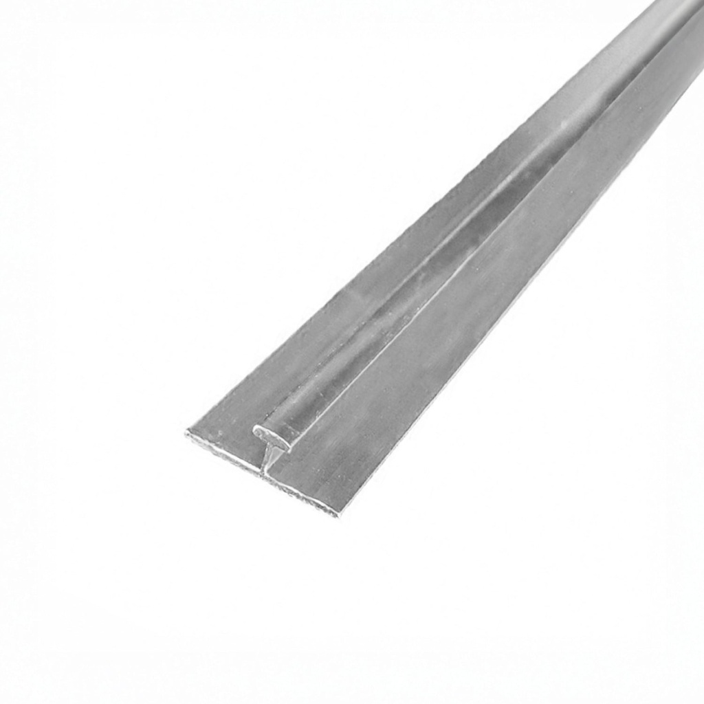 [PERFILPLAT H] Perfil • 2.45m • Union Tipo H Perfil Cod.210126 (Plateado)