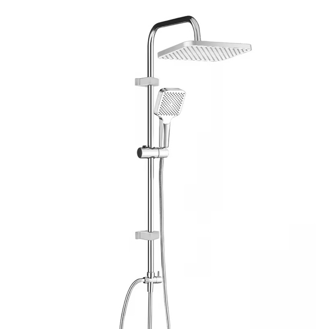 Ducha cuadrada monocomando inox