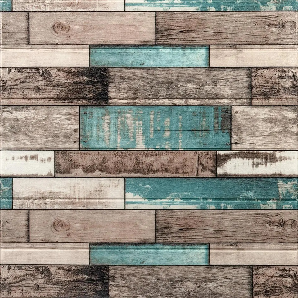 PACK (X10) Pared Madera Azul 065 (3 mm)